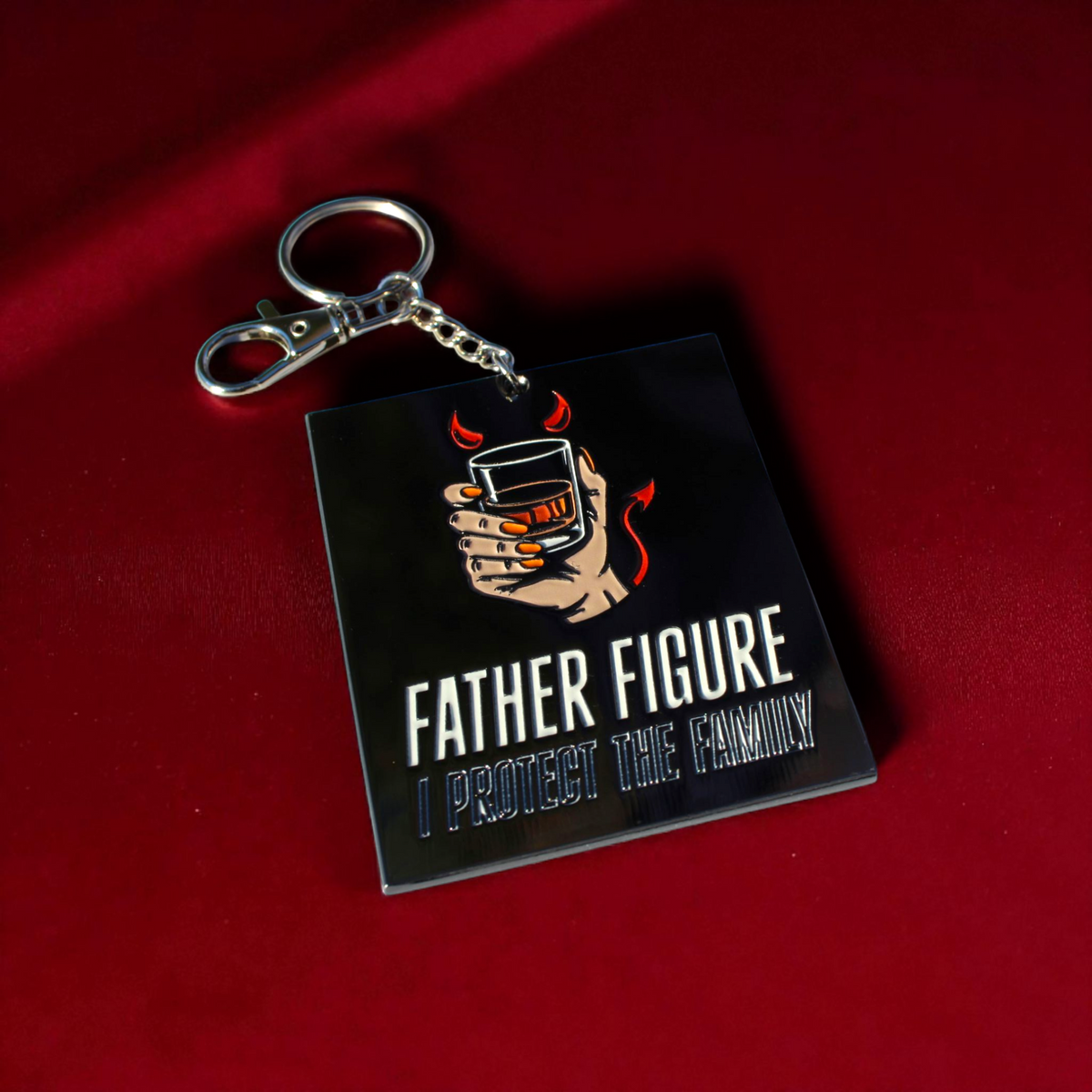 Father Figure Keychain | Showgirl Swiftie Inspired Metal Bag Charm ...